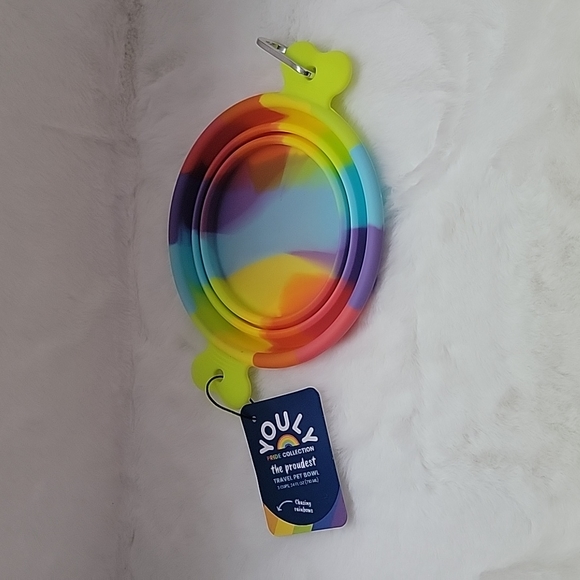 YOULY Pride Travel Dog Bowl, 3 Cups Pride Collection - Picture 4 of 7